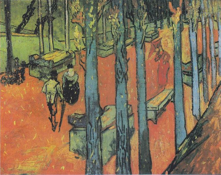 Vincent Van Gogh fallende Blatter Germany oil painting art